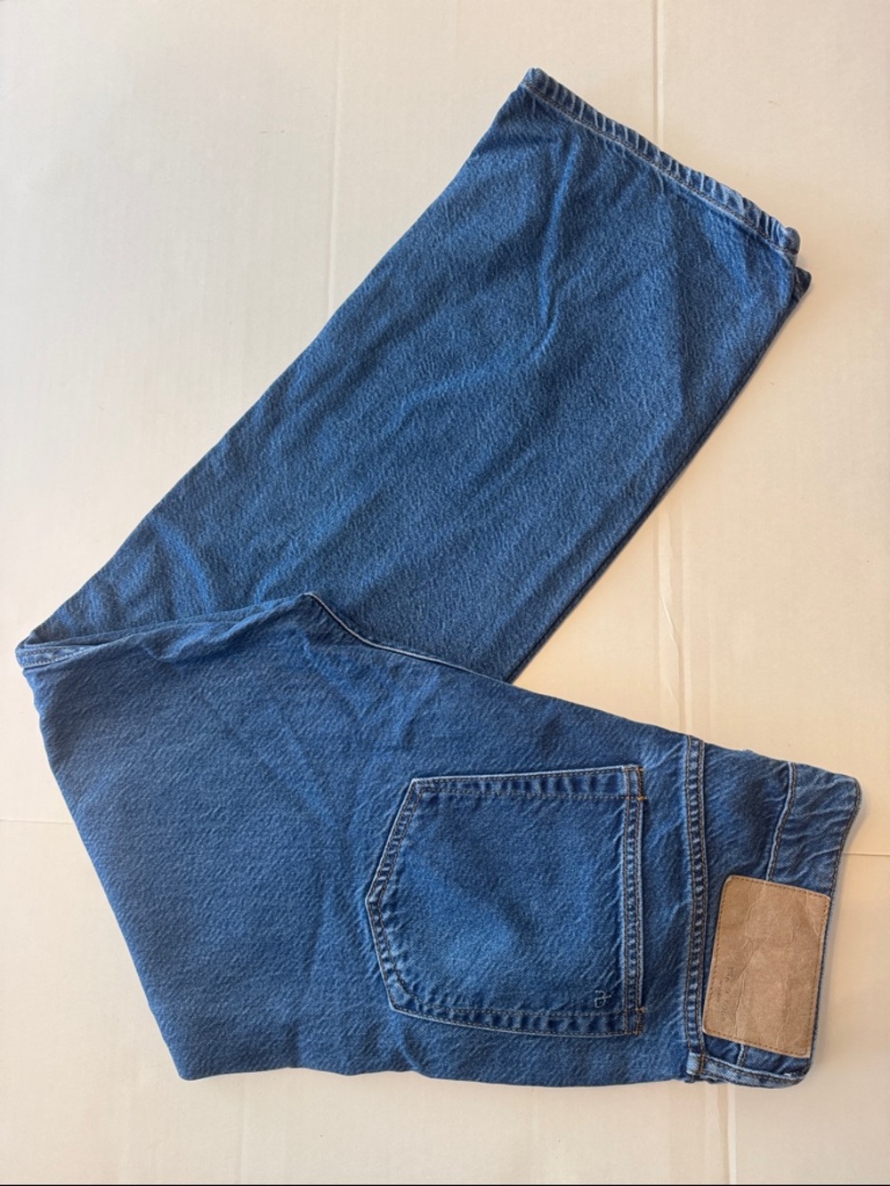 Rag & Bone Logan Featherweight Denim Low Rise Wide Leg Jeans Size 27 Lily Wash - Picture 12 of 13